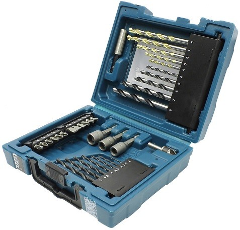 Набор свёрел и бит 34шт Makita D-36980