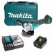 Аккумуляторная болгарка (УШМ) Makita DGA504RT (125мм, 18В, 2*АКБ 5А·ч)