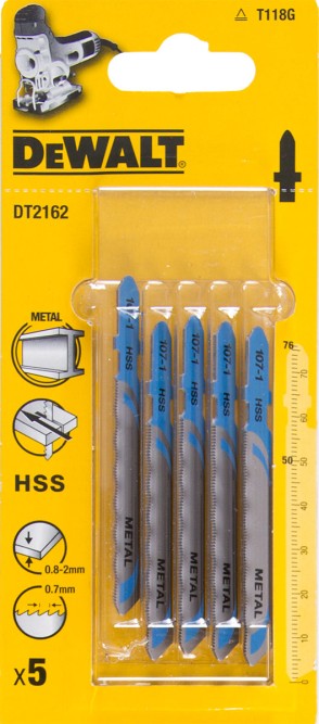 Пилки для лобзика DeWALT DT 2162