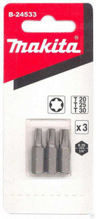 Биты Makita Тоrх Т20,25,30 25мм 3шт (B-24533)