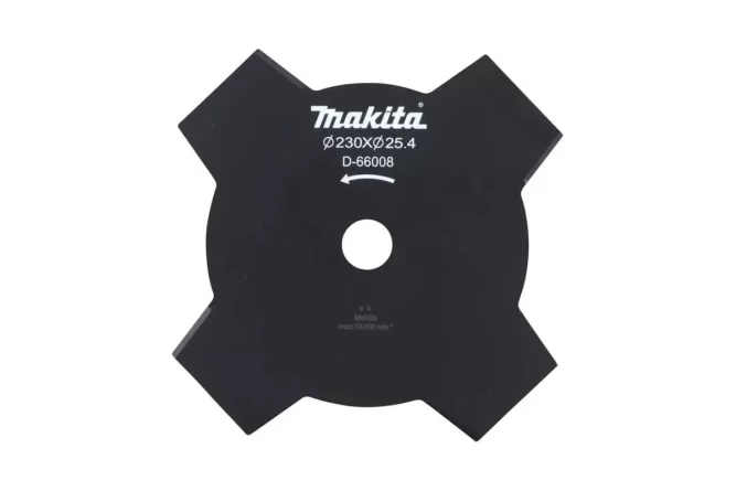 Нож для триммера Makita, 4 зуба, 230x25.4 мм (D-66008)