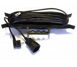 Удлинитель 10м, на рамке, с одной розеткой, 2*1,5мм2, нагрузка до 3000Вт,  без заземления