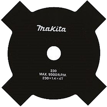 Нож для бензокосы Makita DA00000181 (ф230х25.4, 4зуба, EM2500)