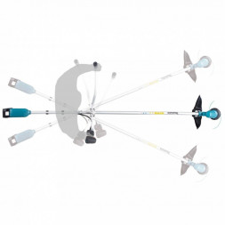 Аккумуляторная коса (триммер) Makita DUR190URT3 (2* АКБ 5Ач,  ЗУ)