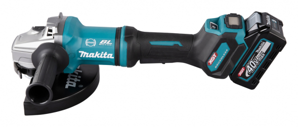 Аккумуляторная болгарка (УШМ) Makita GA038GT201 (230мм, 40В, 2*АКБ 5А·ч)