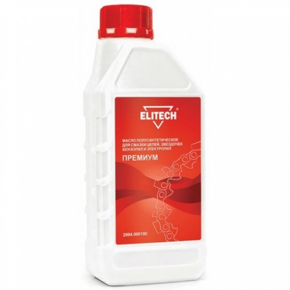 Масло &quot;премиум&quot; для смазки цепей ELITECH 2004.000100 (1 л)