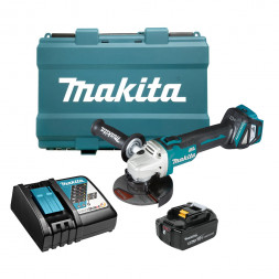 Аккумуляторная болгарка (УШМ) Makita DGA511RT (125мм, 18В, 1*АКБ 5А·ч)