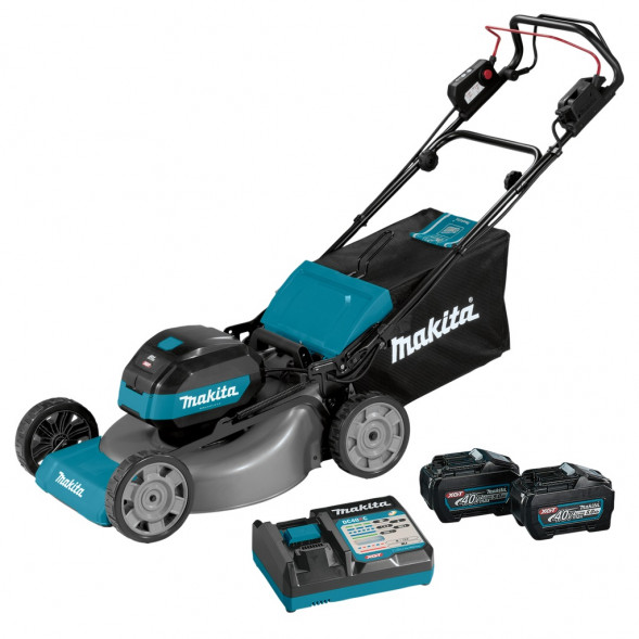 Аккумуляторная газонокосилка 53см, 40V, Makita LM002GT201 (2*5 Ач, ЗУ)