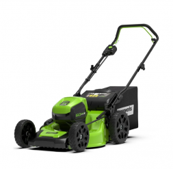 Аккумуляторная газонокосилка 46см, 60V GreenWorks GD60LM46HPK4 (1х4Ач, ЗУ) (2502807UB)