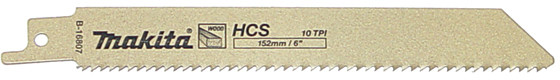 Пильное полотно Makita, по древесине и пластику, HCS B-16807