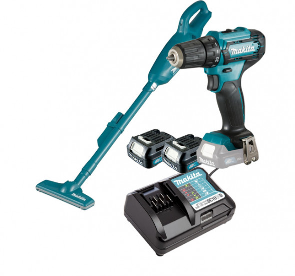 Набор аккумуляторного инструмента Makita CLX226X1 (DF333DZ, CL106FDZ, BL1016, DC10WD)