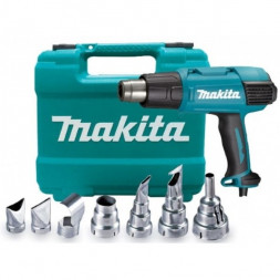 Фен строительный Makita HG6531CK  дисплей, 2кВт, 9 режимов