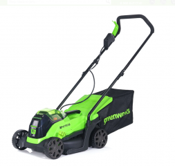 Газонокосилка аккумуляторная Greenworks GD24LM33K4, 33см, 24V (1х 4Ач, ЗУ) (2516107UB)