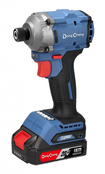 Аккумуляторный ударный шуруповерт (импакт) DongCheng DCPL198(TYPE AM), 20в, 198нМ, 2хАКБ 2Ач, ЗУ