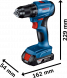 Шуруповёрт Bosch GSR 185-LI (0.601.9K3.000)