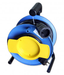 Удлинитель 30м с одной розеткой, 2*1,5мм2, нагрузка до 3000Вт,  без заземления