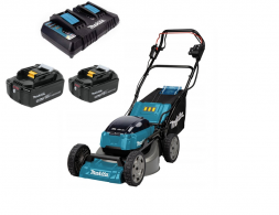 Газонокосилка аккумуляторная 46см Makita DLM462Z-PT2 (2* АКБ 5 Ач, ЗУ)