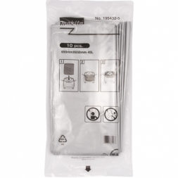 Мешок полиэтиленовый 45л. для DVC860L/DVC864L 10шт. (Makita 195432-5)