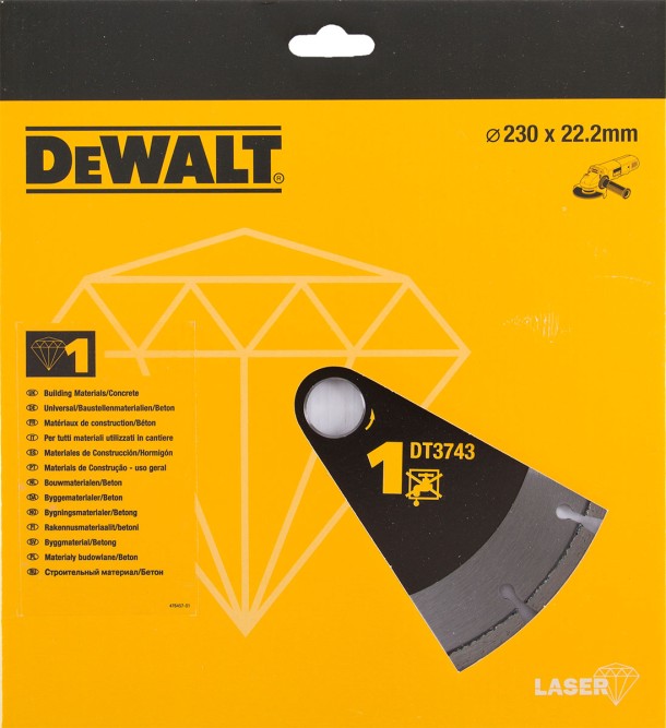 Диск алмазный DeWALT 230x22,2 DT 3743 (DT3743)