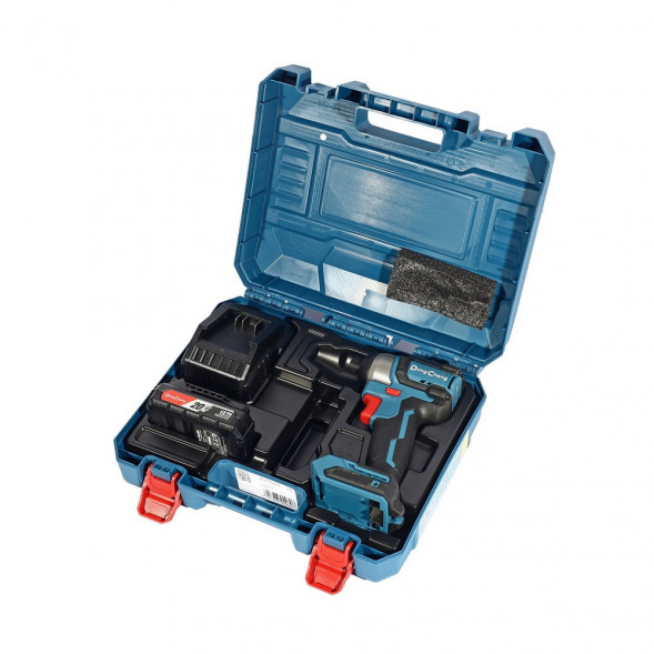 Аккумуляторный ударный гайковерт DongCheng DCPB02-18M(TYPE FK), 20в, 320Нм, 2хАКБ 5Ач, ЗУ