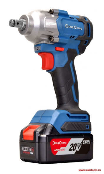 Аккумуляторный ударный гайковерт DongCheng DCPB488(TYPE FK), 20в, 488Нм, 2хАКБ 5Ач, ЗУ