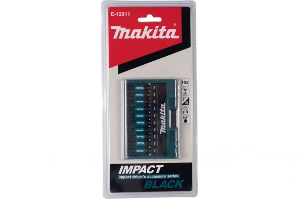 Набор бит Makita Impact Black 50 мм, 10 предметов (E-12011)