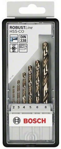 Набор свёрл по металлу Bosch Robust Line HSS-Co (2.607.019.924)