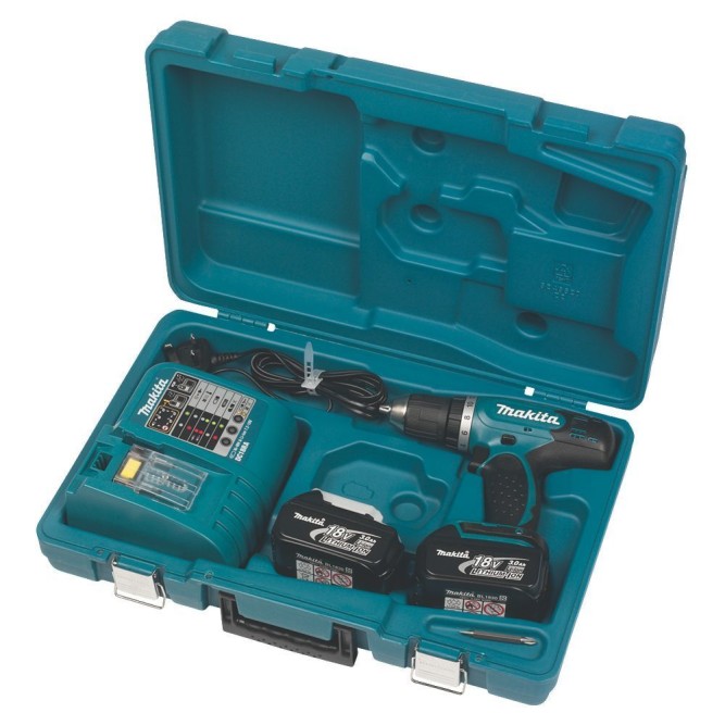 Аккумуляторная дрель-шуруповерт Makita DDF453RFE