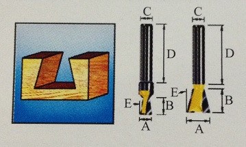 Фреза &quot;ласточкин хвост&quot; , Makita D-10908