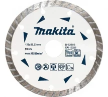 Алмазный диск Makita сплошной Турбо по бетону/мрамору "Standard" 125x22,23x7 мм (D-52803)