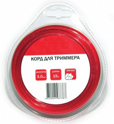 Леска для триммеров (3.0 мм, 15 м, сечение звезда)