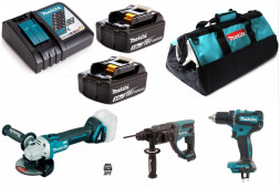 Набор аккумуляторного инструмента Makita PT01 из 3-х, в сумке