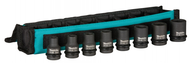 Набор ударных торцевых головок Makita 1/2, 8 шт Makita E-16601