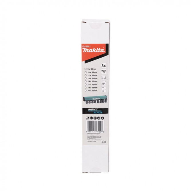 Набор ударных торцевых головок Makita 1/2, 8 шт Makita E-16601
