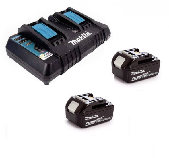 Набор из 2х АКБ Makita BL 1840 4 Ач и двойного зарядного устройства DC18RD (19RD40-2)
