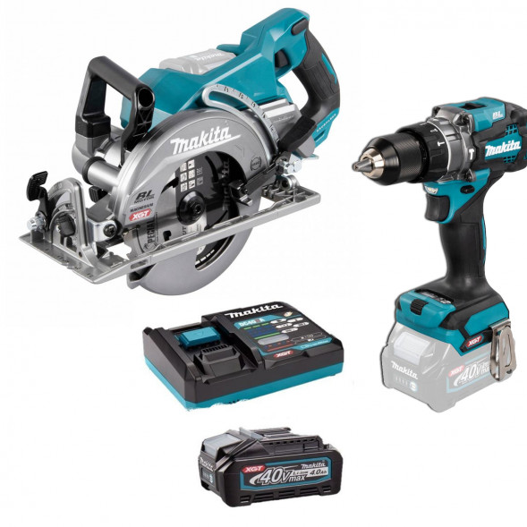 Набор акк. инструмента: пила циркулярная 185мм (RS001GZ), шуруповерт (HP001GZ), 1*АКБ 40V 4АЧ,  ЗУ