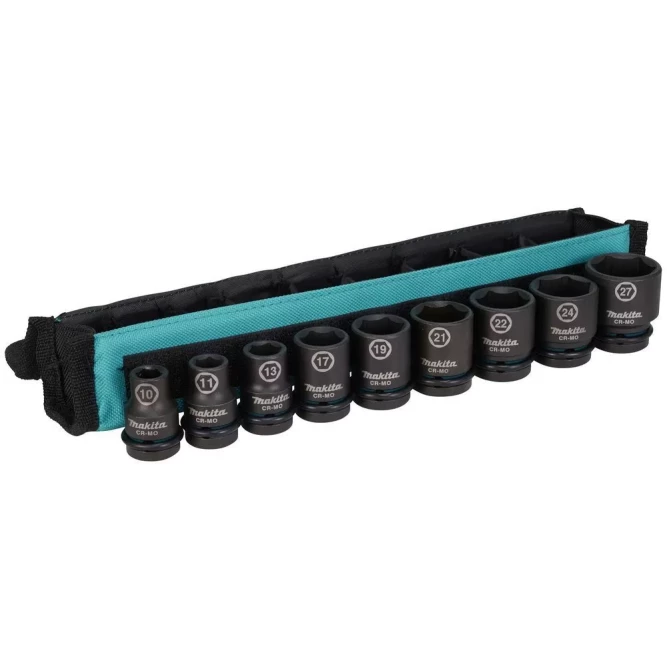 Набор ударных торцевых головок Makita 1/2, 9 шт Makita E-16617