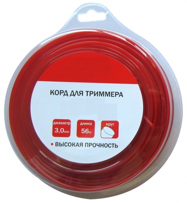 Леска для триммеров (3.0 мм, 15 м, сечение круг)
