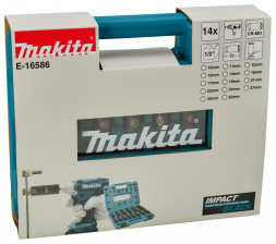 Набор ударных головок Impact Black Makita 1/2, 14 шт Makita E-16586