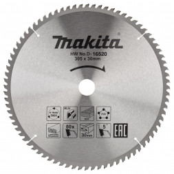 Диск пильный для алюминия Makita, 305x30х2.2, 80 зубьев (D-16520)