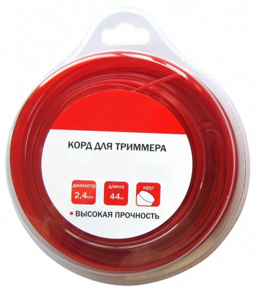 Леска для триммеров (2.4 мм, 44 м, сечение круг)