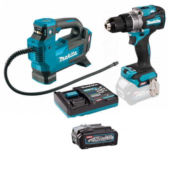 Набор 40V акк. инструмента: насос автомобильный (MP001GZ), шуруповерт (DF001GZ ), 1*АКБ 40V 4АЧ,  ЗУ