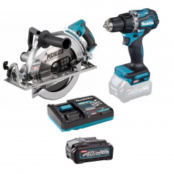 Набор акк. инструмента: дисковая пила 260мм (RS002GZ),  шуруповерт (DF002GZ), 1*АКБ 40V 4АЧ,  ЗУ