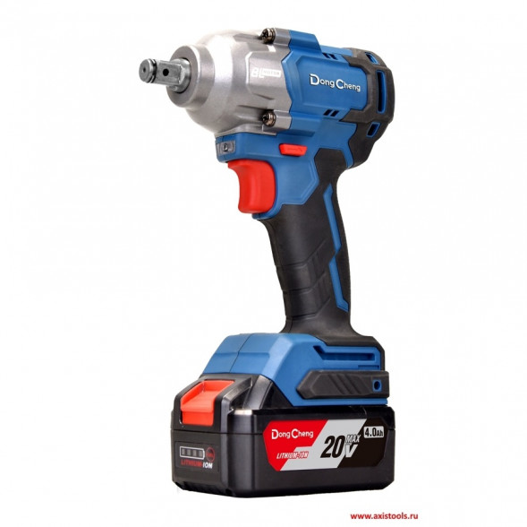 Аккумуляторный ударный гайковерт DongCheng DCPB488(TYPE EM) 20В, 488Нм, 2хАКБ 4Ач, ЗУ, кейс