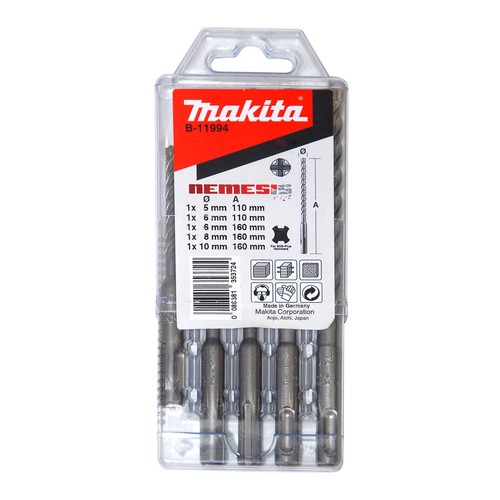 Набор буров NEMESIS 5 шт. (5-10 мм; SDS-plus) Makita B-11994