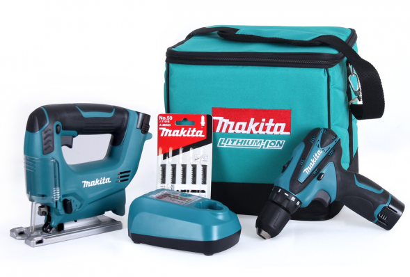 Набор аккумуляторного инструмента Makita DK1475X3 (DF330DZ, JV100DZ)