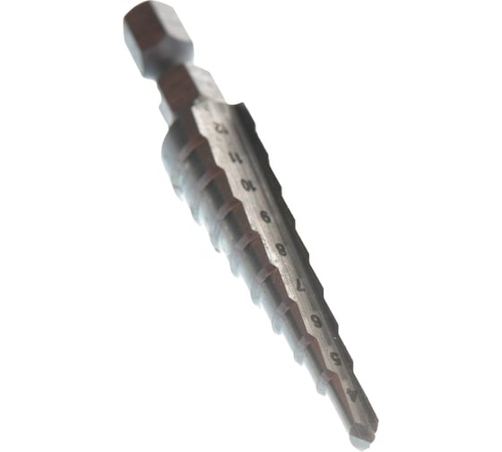 Сверло ступенчатое HSS с прямым желобком, 4-12x65, 1/4&quot; (Makita D-40082)