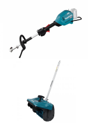 Аккумуляторный комбимотор Makita UX01GZ + Насадка снегоуборщик (лопата) SN400MP
