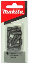Биты Makita PH1 25мм 10шт (P-06030)