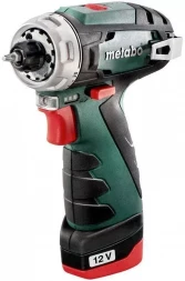 Аккумуляторная дрель-шуруповерт 12V Metabo PowerMaxx BS Basic 618139310 (1x2Ач, съемный патрон, сумка)